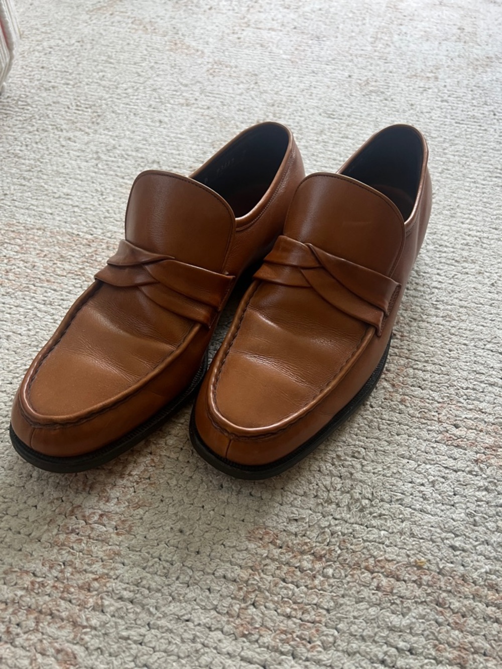 Allen Edmonds Tan Leather Penny Loafers